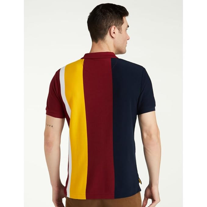u.s. polo assn. men's colour block pure cotton slim fit polo shirt u.s. polo assn. men's colour block pure cotton slim fit polo shirt